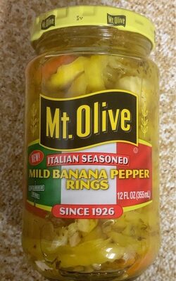 Italian Seasoned Mild Banana Pepper Rings, Italian Seasoned Mild Banana