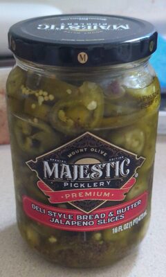 Deli Style Bread & Butter Jalapeno Slices Picklery, Deli Style Bread & Butter