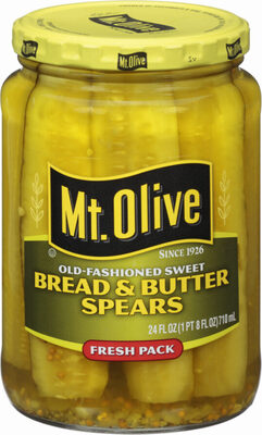 Bread & Butter Spears Old-Fashioned Sweet, Bread & Butter Spears