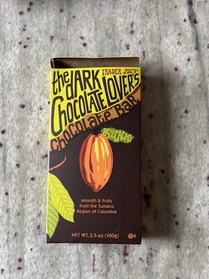 85% Cacao The Dark Chocolate Lover's Chocolate Bar