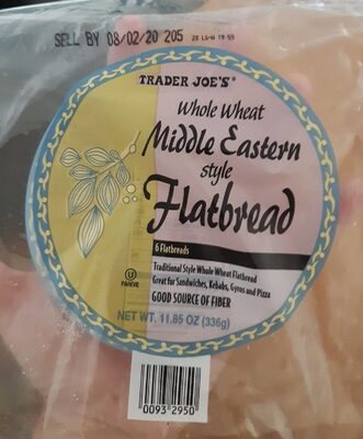 Trader Joe's, Whole Wheat Middle Eastern Flatbread