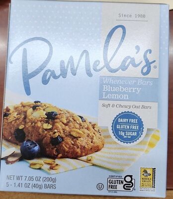 Oat Blueberry Lemon Bars, Blueberry; Lemon