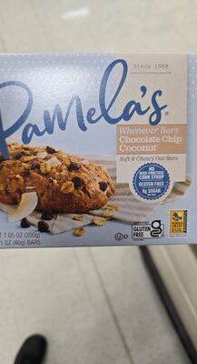 Chocolate Chip Coconut Gluten Free Oat Bars, Chocolate Chip Coconut