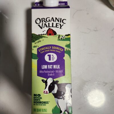 Organic 1% Lowfat Milk