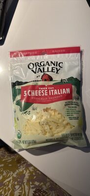 3 Cheese Italian A Blend Of Low Moisture Part Skim Mozzarella, Provolone & Sharp Cheddar Thick Cut Off The Block Cheeses, 3 Cheese Italian