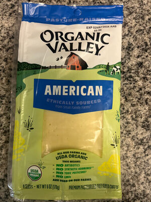 Amercian Organic Premium Pasteurized Prepared Cheese, American