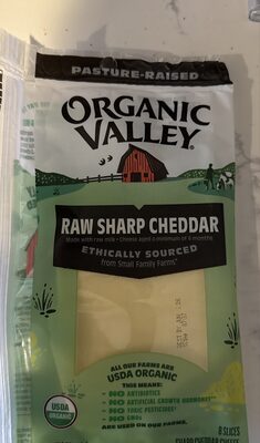 Raw Sharp Cheddar Cheese Deli Slices, Raw Sharp Cheddar Cheese