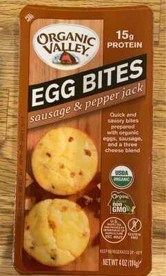 Sausage & Pepper Jack Sausage With Cottage, Sharp Cheddar, & Pepper Jack Cheeses Egg Bites, Sausage & Pepper Jack