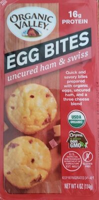 Uncured Ham & Swiss Egg Bites, Uncured Ham & Swiss