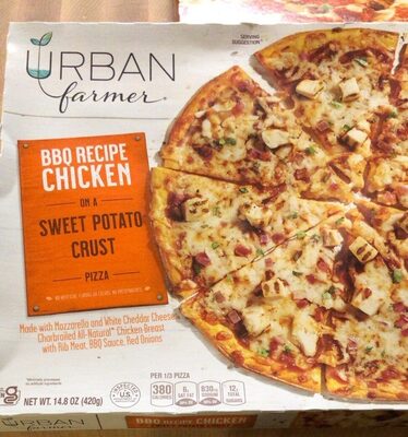 BBQ Recipe Chicken On A Sweet Potato Crust Pizza, BBQ Recipe Chicken