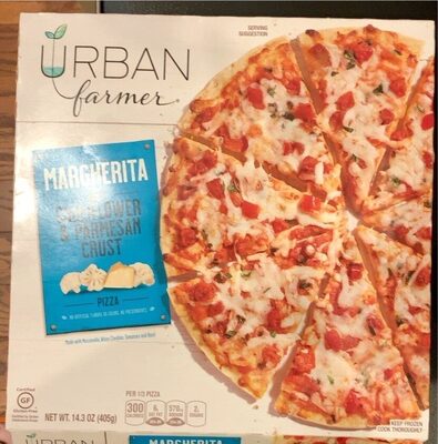 Margherita Topped With Mozzarella And White Cheddar Cheese Blend, With Tomatoes And Basil Over Herbed Tomato Sauce Thin Cauliflower Parmesan Crust Pizza, Margherita
