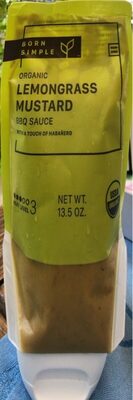 Lemongrass Mustard Organic BBQ Sauce, Lemongrass Mustard