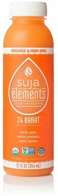 Suja, Elements, Fruit & Vegetable Juice, Carrot, Apple, Pineapple, Orange, Peach & Banana, Carrot, Apple, Pineapple, Orange, Peach & Banana