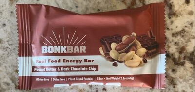 Peanut Butter & Dark Chocolate Chip Real Food Energy Bar, Peanut Butter & Dark Chocolate Chip