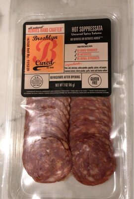 Hot Soppressata Uncured Spicy Salame, Hot Soppressata