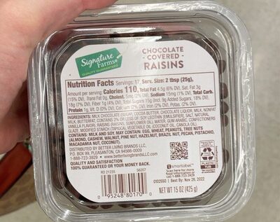 Chocolate Covered Raisins, Chocolate