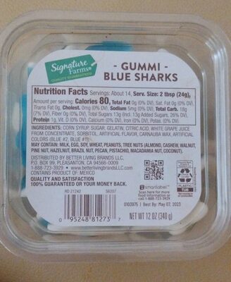 Gummi Blue Sharks Candy, Gummi Blue Sharks