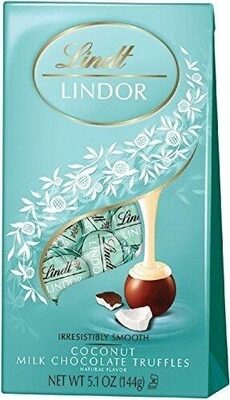 Coconut Flavor Milk Chocolate Truffles, Coconut