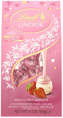 Strawberries And Cream White Chocolate Truffles, Strawberries And Cream White Chocolate