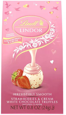 Strawberries & Cream White Chocolate Truffles, Strawberries & Cream White Chocolate