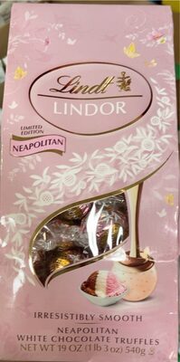Neapolitan White Chocolate Truffles, Neapolitan White Chocolate