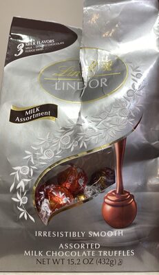 Irresistibly Smooth Assorted Milk Chocolate Truffles, Milk Chocolate; Double Chocolate; Fudge Swirl
