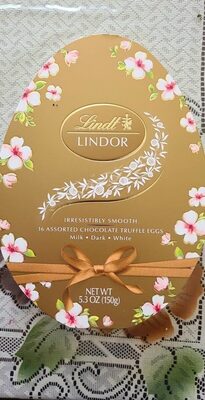 Assorted Chocolate Truffle Eggs, Milk Chocolate, Dark Chocolate, White Chocolate