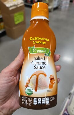 Organic Salted Caramel Flavored Sauce, Salted Caramel