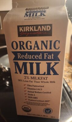Organic 2% Reduced Fat Milk