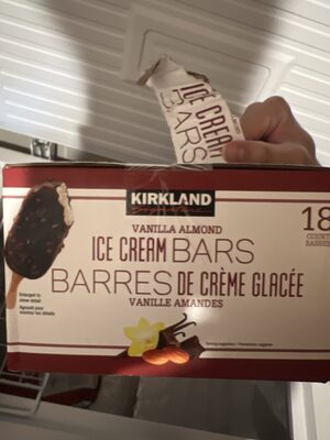 Chocolate Flavored Coating And Roasted Almonds Ice Cream Bars, Chocolate Flavored Coating And Roasted Almonds