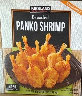 Breaded Panko Shrimp, Breaded