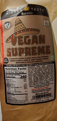 Vegan Supreme Buzzito, Vegan Supreme