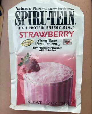 Strawberry Flavored Spiru-Tein High Protein Energy Meal, Strawberry