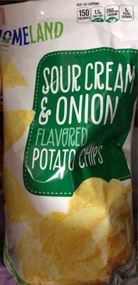 Sour Cream & Onion Flavored Potato Chips, Sour Cream & Onion