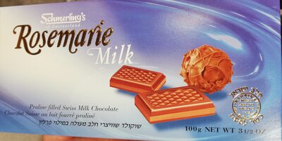Rosemarie Milk Praline Filled Swiss Milk Chocolate