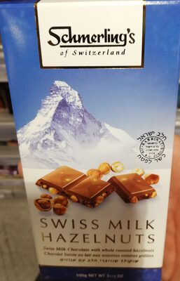 Swiss Milk Chocolate With Whole Roasted Hazelnuts, Milk Roasted Hazelnuts