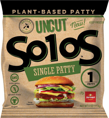 Single Plant-Based Patty Uncut Burger