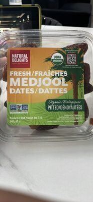 Medjool Organic Pitted Fresh Dates, Medjool