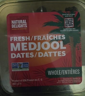 Medjool Whole Fresh Dates, Medjool