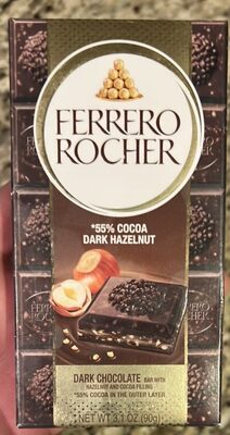 Hazelnut & Cocoa Filling Dark Chocolate Bar