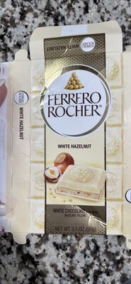 Hazelnut Filling White Chocolate Bar