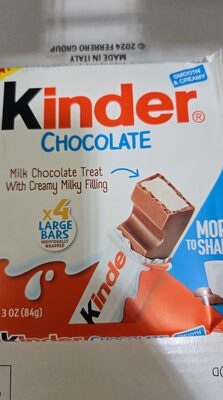 Kinder Chocolate, 4 Count, 3 Oz