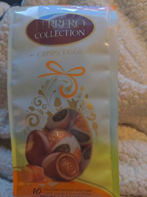 Creamy Caramel Filling Chocolate Covered Crispy Eggs, Caramel