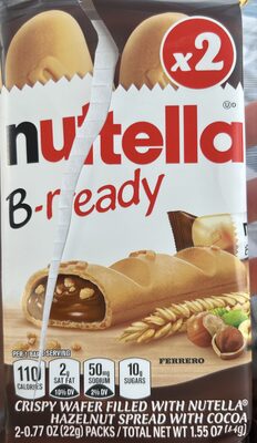 Filled With Nutella Crispy Wafer