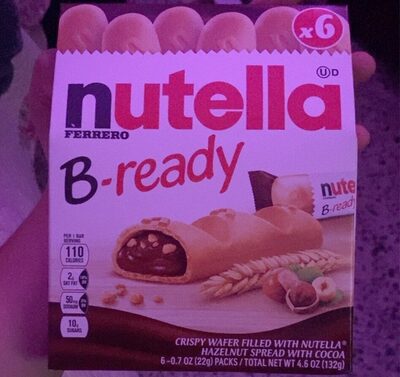 Hazelnut Spread With Cocoa Crispy Wafer Filled With Nutella, Hazelnut Spread With Cocoa