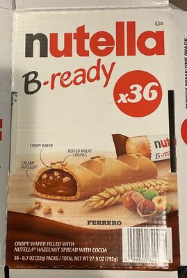 Crispy Wafer Filled With Hazelnut Spread With Cocoa, Hazelnut Spread With Cocoa
