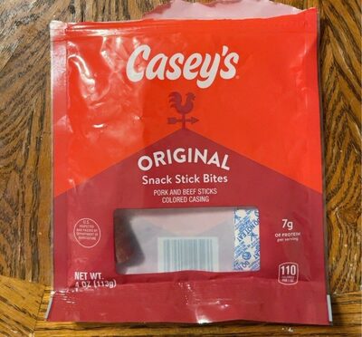 Original Pork And Beef Sticks Colored Casing Snack Stick Bites, Original