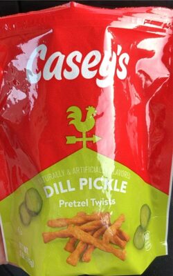 Dill Pickle Flavored Pretzel Twists, Dill Pickle