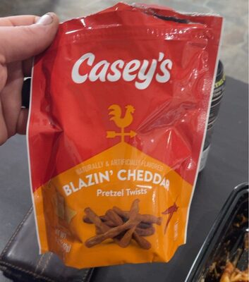 Blazin' Cheddar Flavored Pretzel Twists, Blazin' Cheddar