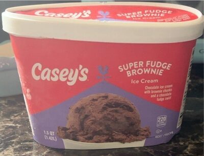 Super Fudge Brownie Chocolate Ice Cream With Brownie Chunks And A Chocolate Fudge Swirl, Super Fudge Brownie